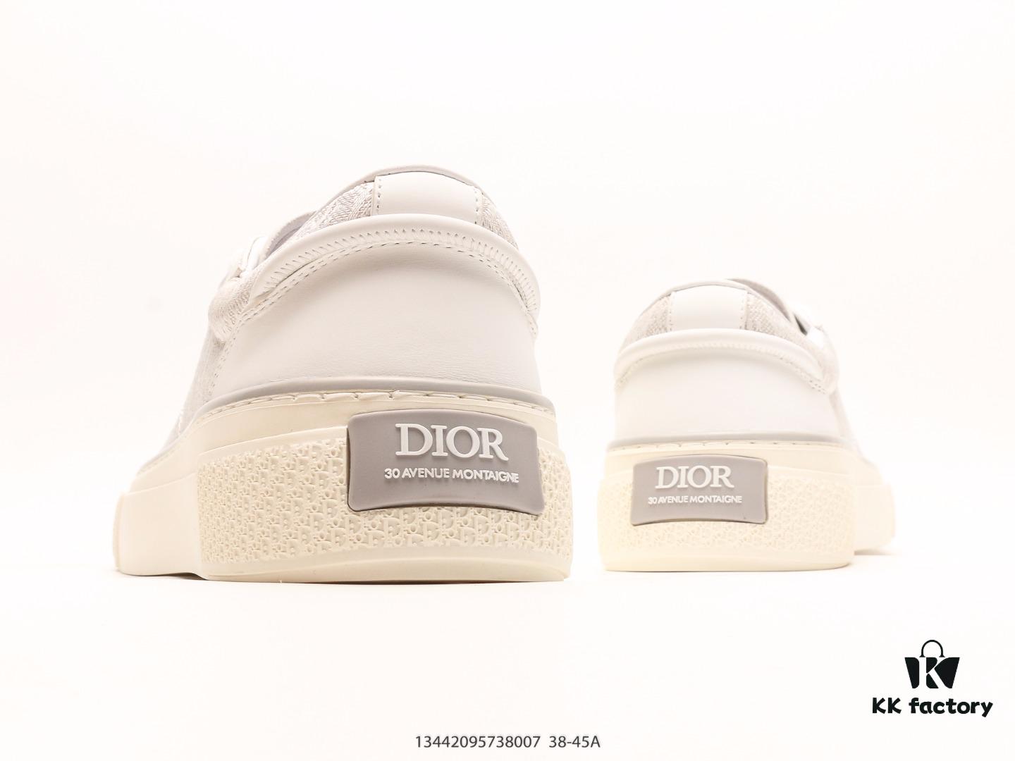 Luxury Brand - Dior B27 Oblique Galaxy High Top Sneakers, Retro Genuine Leather Casual Sport Shoes from the B27 Low-Cut Series