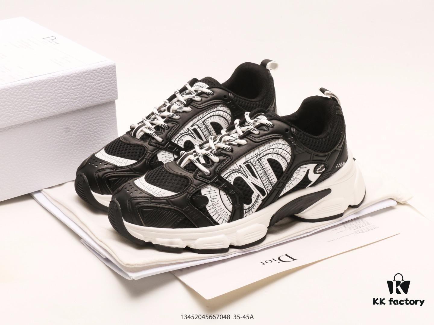 Dior Luxury Brand Retro Low-top Sneakers, Fashionable Chunky Running Shoes, Versatile Casual Dad Shoes