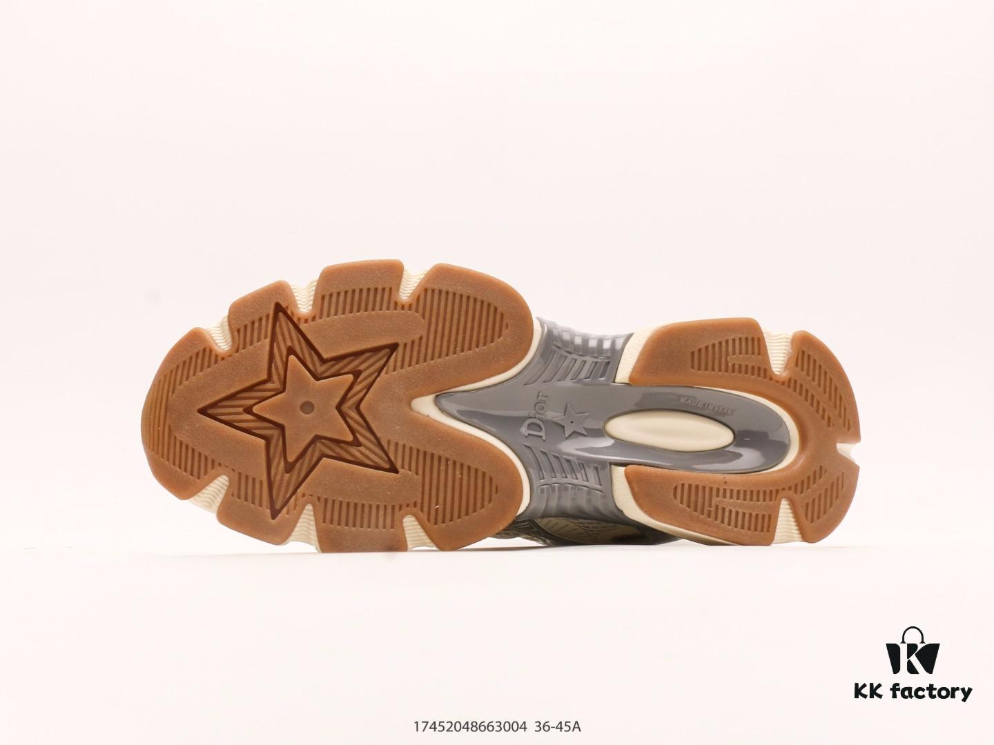 Dior Luxury Brand Showcasing Elegance Dior Low-Top Sneakers Retro Versatile Casual Shoes Fashion Running Shoes Thick-Soled Daddy Shoes