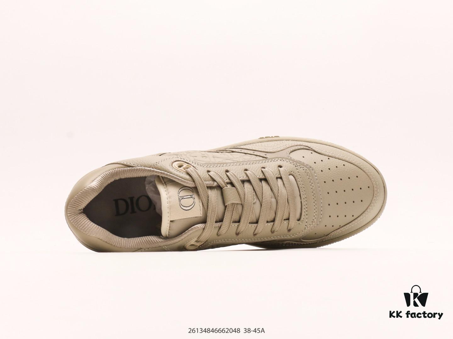 Dior B27 Oblique Galaxy High Top Sneakers, Vintage Style Genuine Leather Casual Low-Cut Athletic Shoes