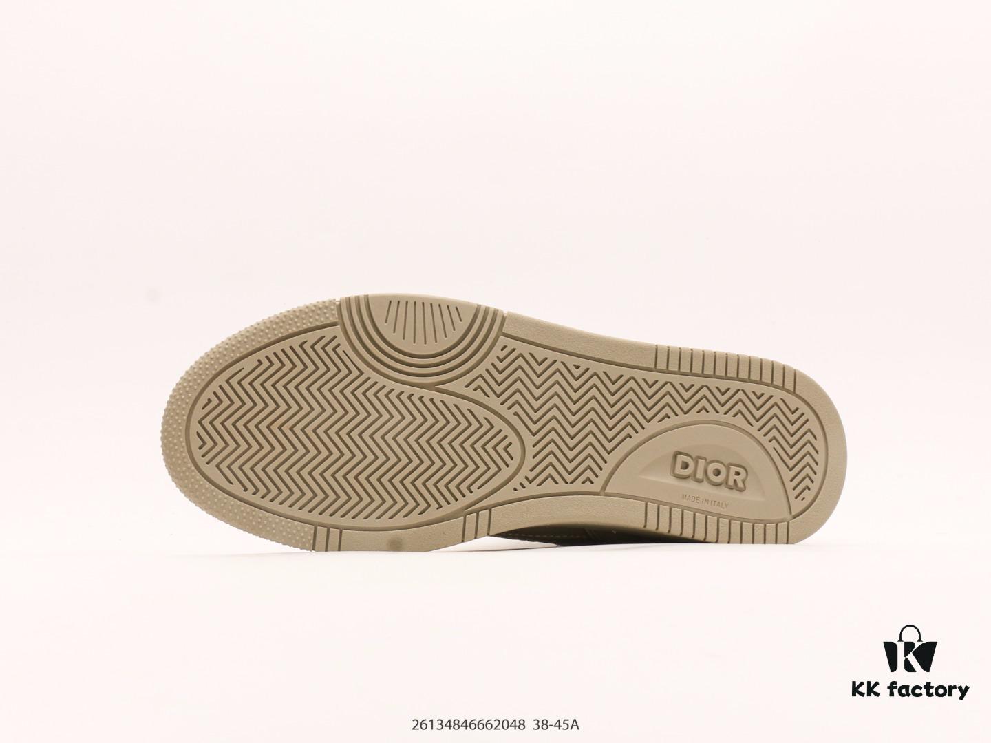 Dior B27 Oblique Galaxy High Top Sneakers, Vintage Style Genuine Leather Casual Low-Cut Athletic Shoes