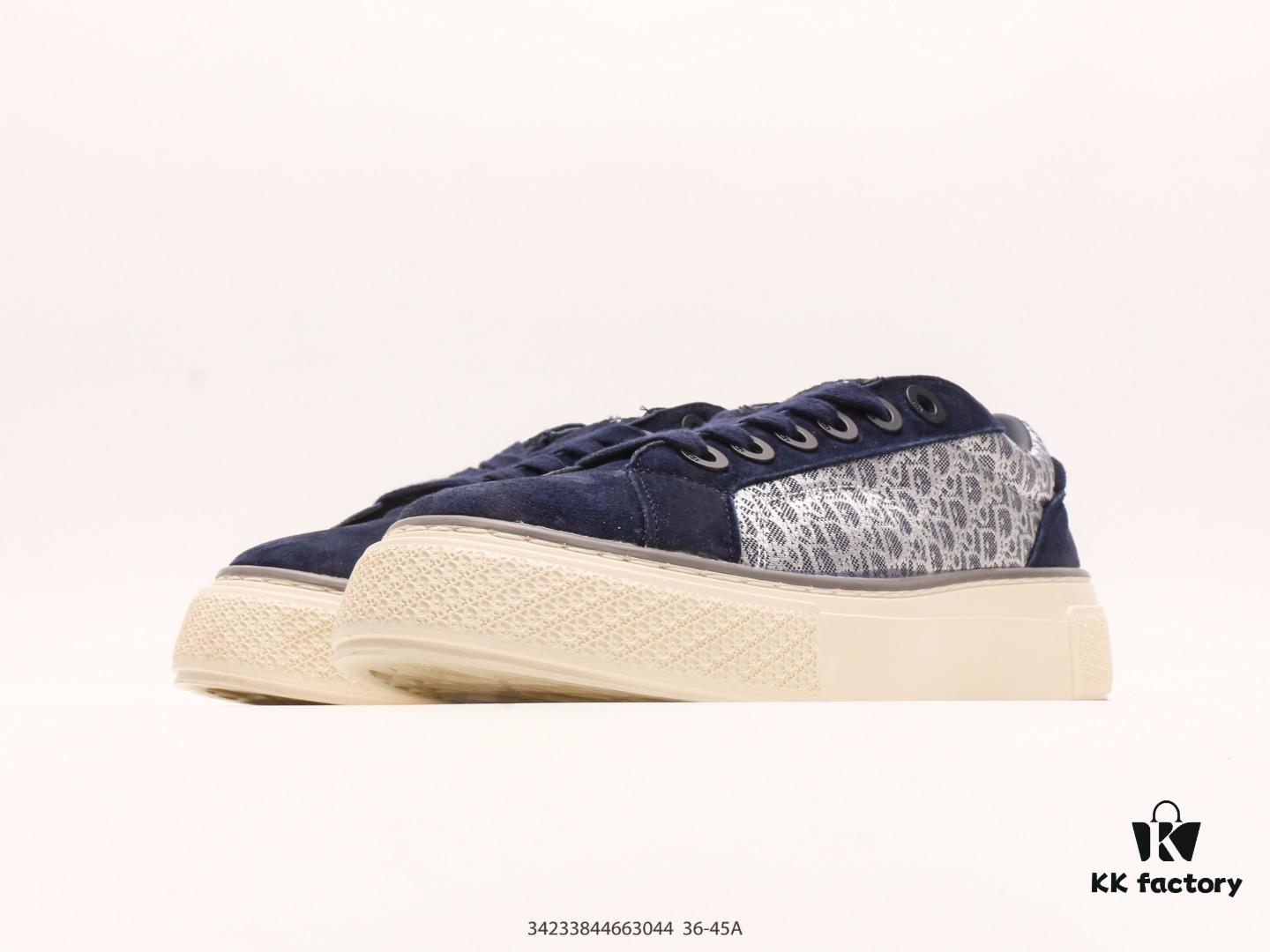 Dior New B27 Sneakers, Smooth Calfskin Leather, Unique Inlaid Design and Stitching Art, Minimalist Bold Style with Iconic Dior Logo Print