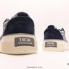Dior New B27 Sneakers, Smooth Calfskin Leather, Unique Inlaid Design and Stitching Art, Minimalist Bold Style with Iconic Dior Logo Print