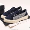 Dior New B27 Sneakers, Smooth Calfskin Leather, Unique Inlaid Design and Stitching Art, Minimalist Bold Style with Iconic Dior Logo Print