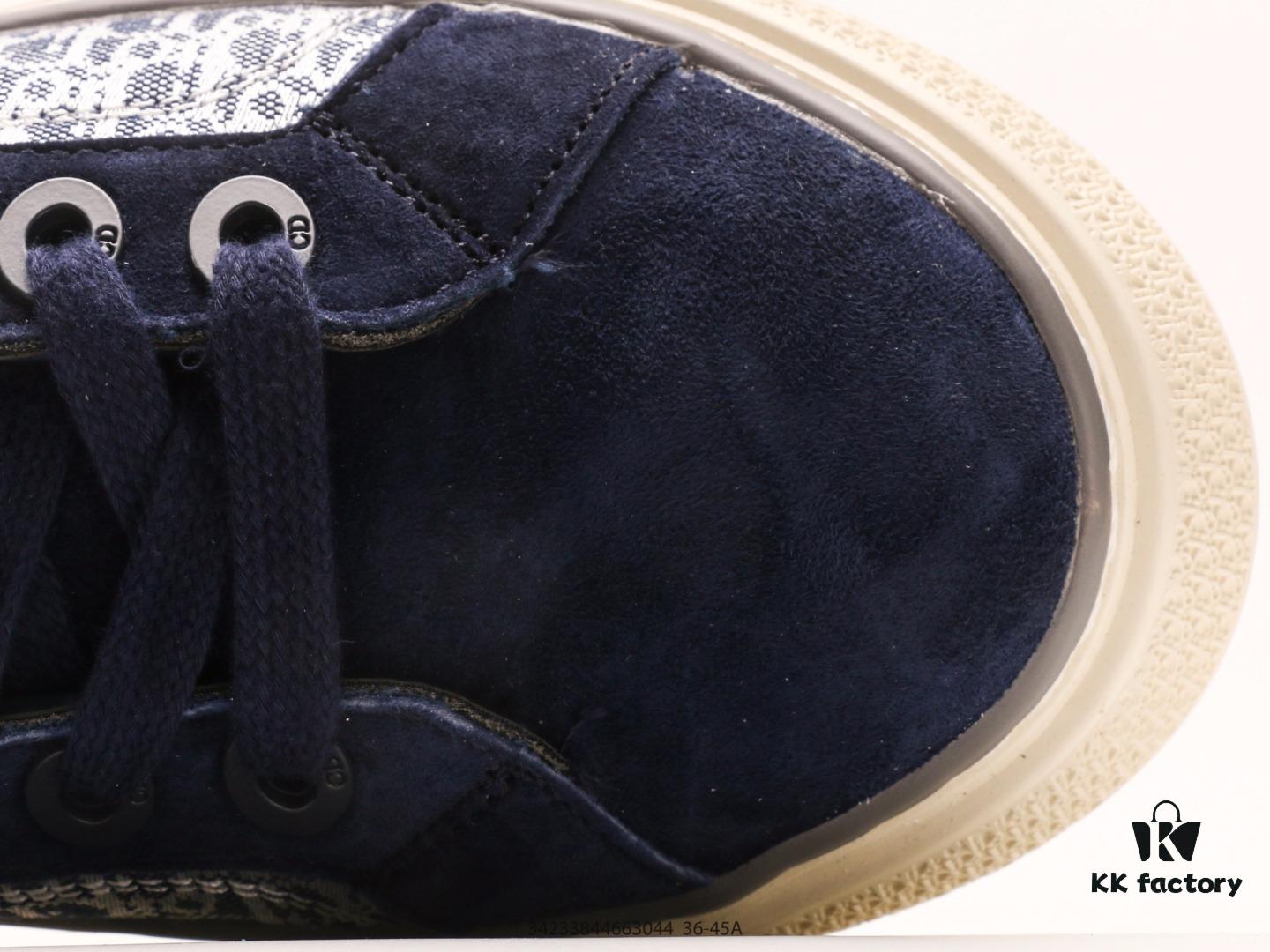 Dior New B27 Sneakers, Smooth Calfskin Leather, Unique Inlaid Design and Stitching Art, Minimalist Bold Style with Iconic Dior Logo Print