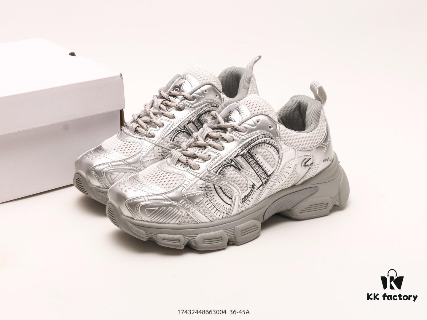 Dior Luxury Brand Highlighting Elegance and Sophistication Dior Low-Top Sneakers Retro Versatile Casual Shoes Fashion Running Shoes Thick-Soled Daddy Shoes