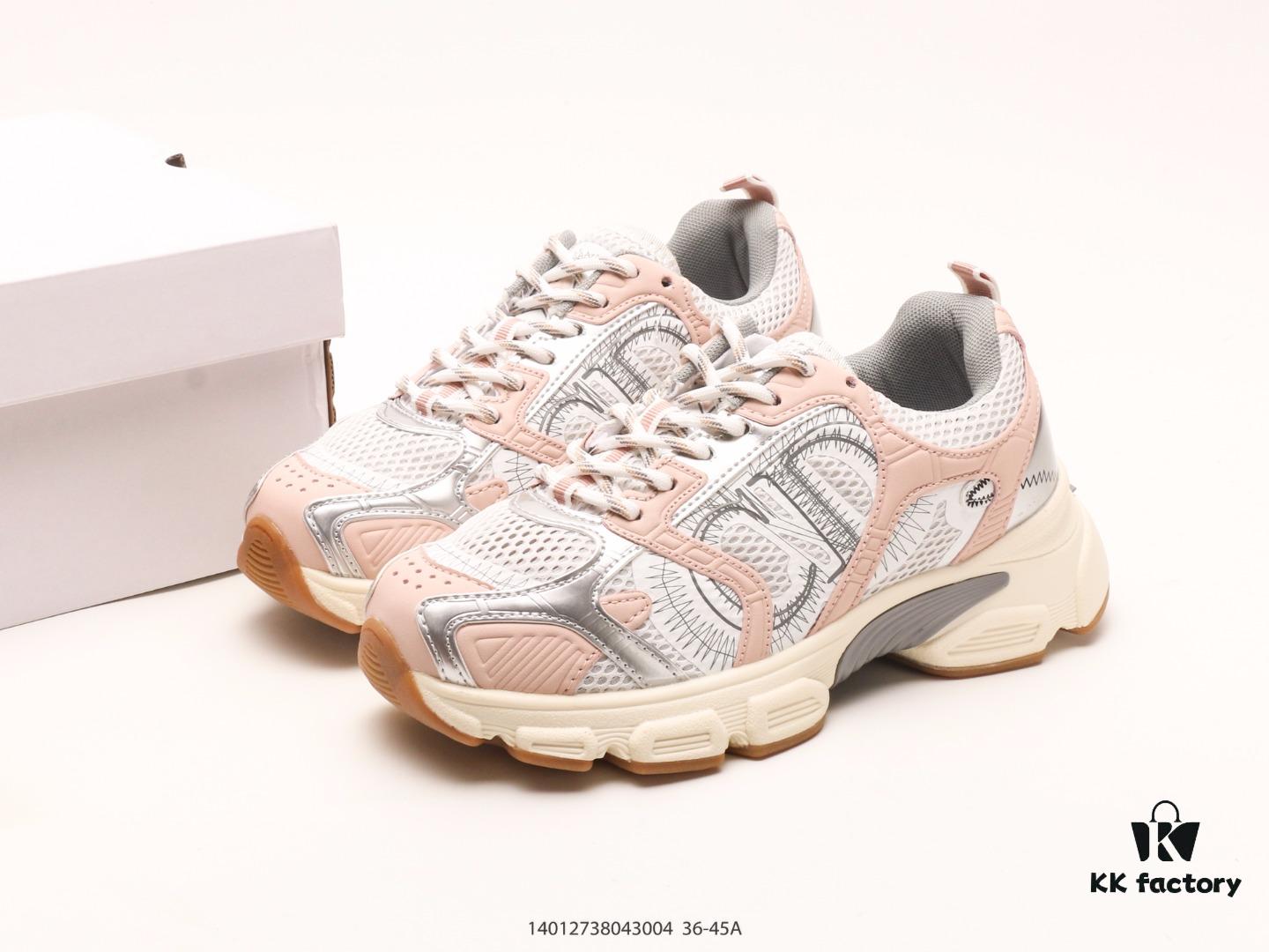 Dior Luxury Brand Showcasing Elegance Dior Low-top Sneakers Retro Versatile Casual Shoes Fashion Running Shoes Thick-soled Daddy Shoes