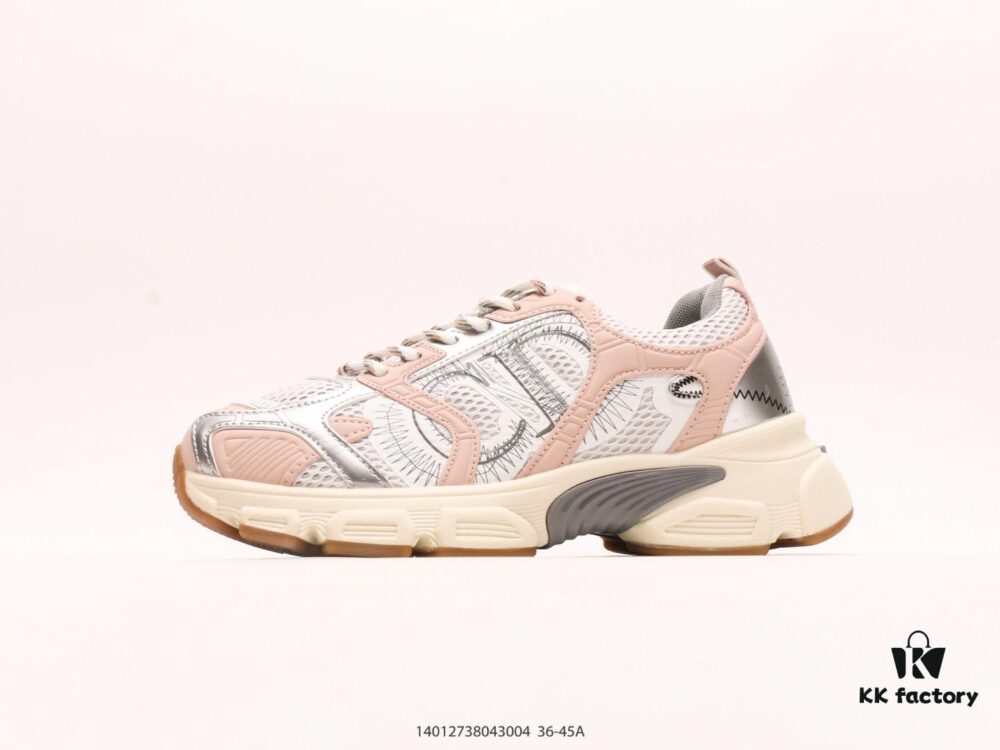 Dior Luxury Brand Showcasing Elegance Dior Low-top Sneakers Retro Versatile Casual Shoes Fashion Running Shoes Thick-soled Daddy Shoes