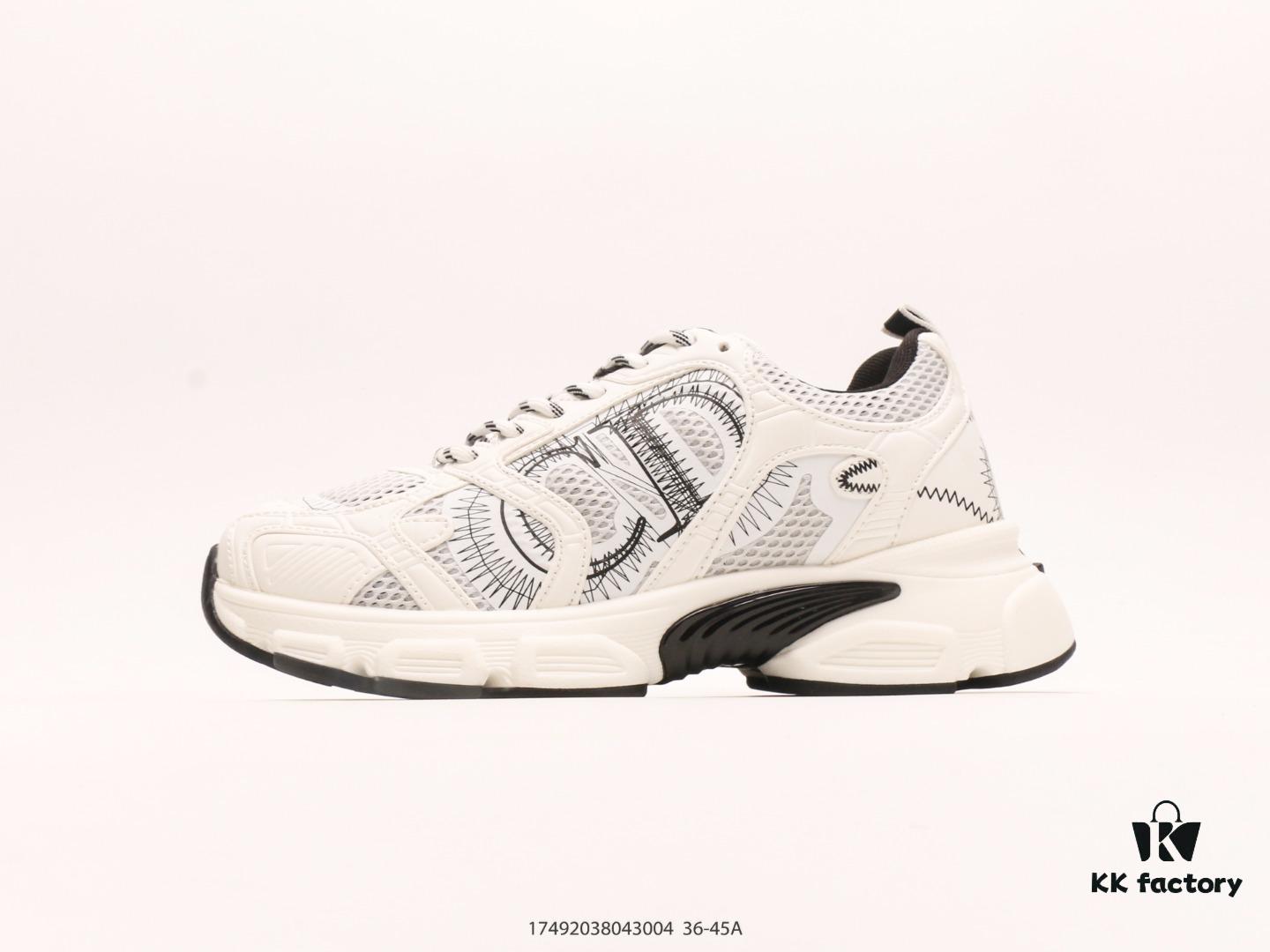 Dior Luxury Brand Highlighting High-End Elegance Dior Low-Top Sneakers Vintage Stylish Casual Shoes Fashion Running Shoes Thick-Soled Dad Shoes