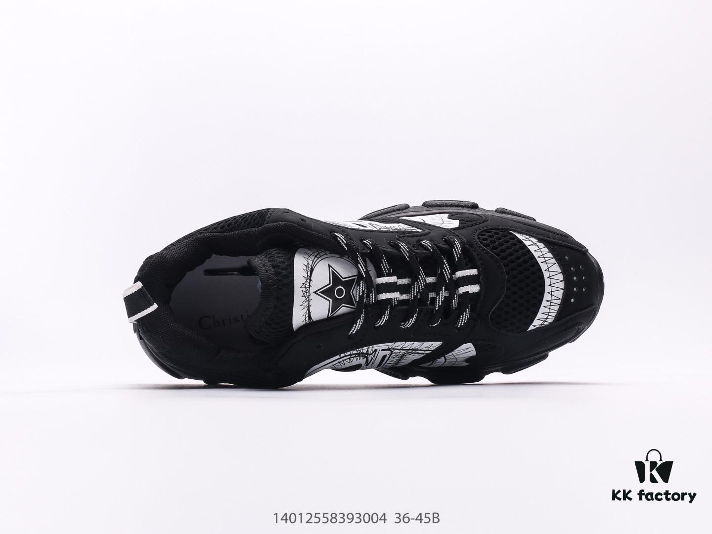 Dior DIOR Chrono Round Toe Lace-Up Athletic Running Shoes, Casual Lifestyle Dad Sneakers