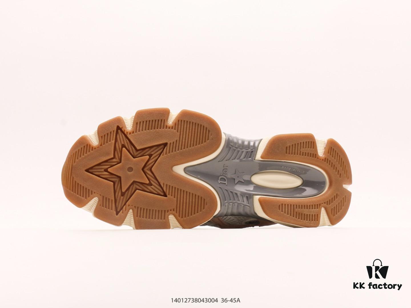 Dior Luxury Brand Showcasing Elegance Dior Low-top Sneakers Retro Versatile Casual Shoes Fashion Running Shoes Thick-soled Daddy Shoes