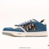 Dior B27 Oblique Galaxy High Top Sneakers, Vintage Genuine Leather Casual Stylish Low-Cut Sneakers