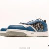 Dior B27 Oblique Galaxy High Top Sneakers, Vintage Genuine Leather Casual Stylish Low-Cut Sneakers