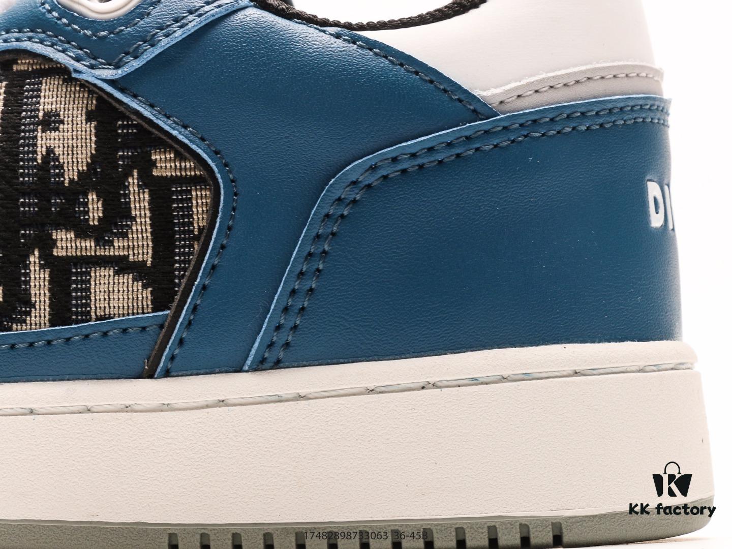 Dior B27 Oblique Galaxy High Top Sneakers, Vintage Genuine Leather Casual Stylish Low-Cut Sneakers