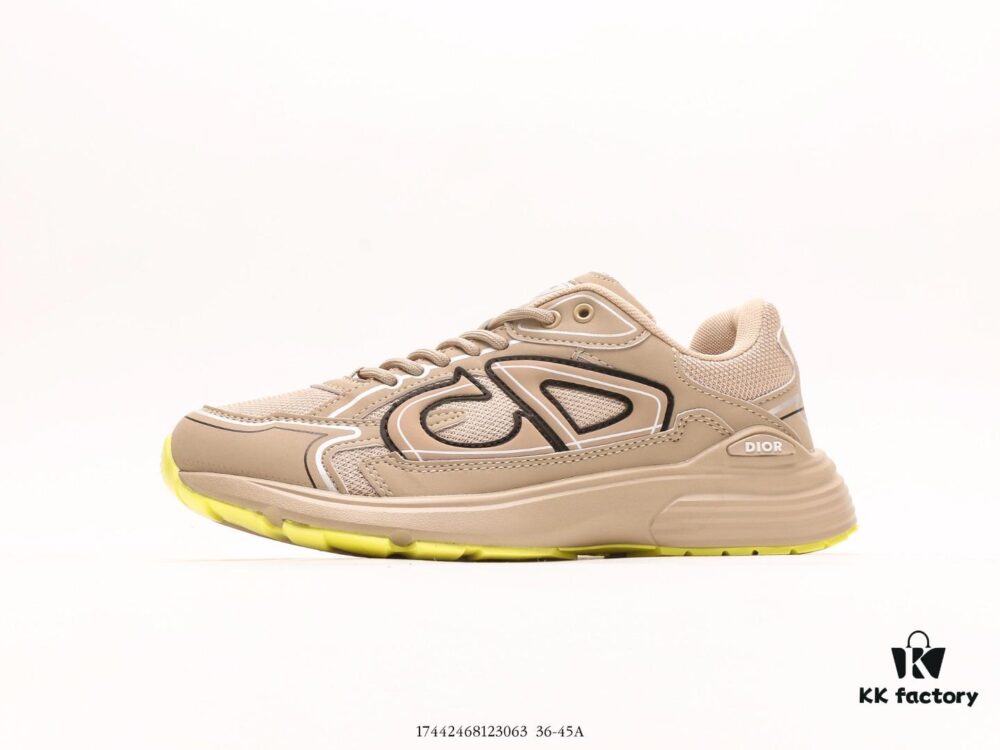 Dior Luxury Brand Showcasing High-End Elegance Dior Low-Top Sneakers Retro Versatile Casual Shoes Fashion Running Shoes Thick-Soled Daddy Shoes
