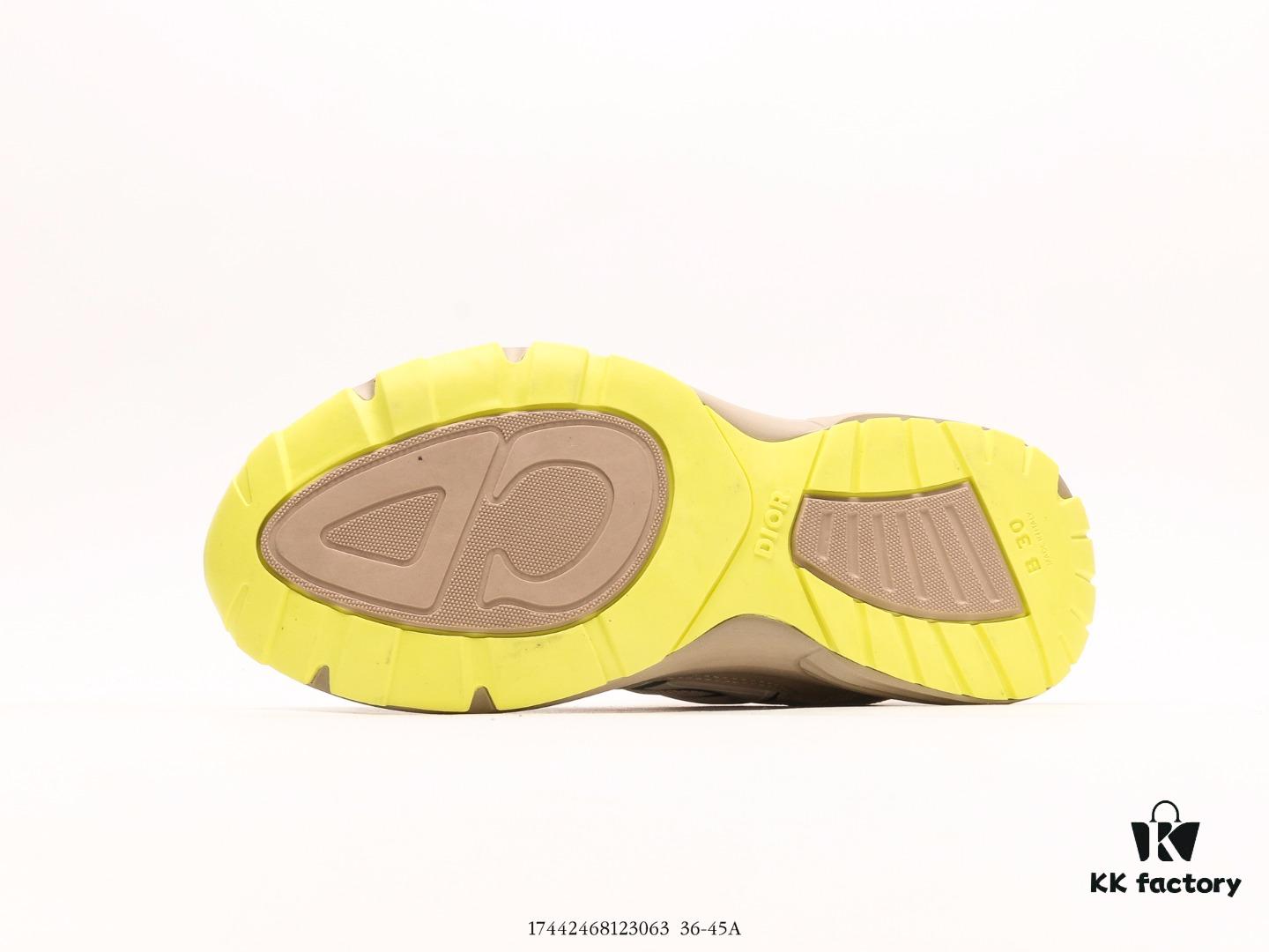 Dior Luxury Brand Showcasing High-End Elegance Dior Low-Top Sneakers Retro Versatile Casual Shoes Fashion Running Shoes Thick-Soled Daddy Shoes