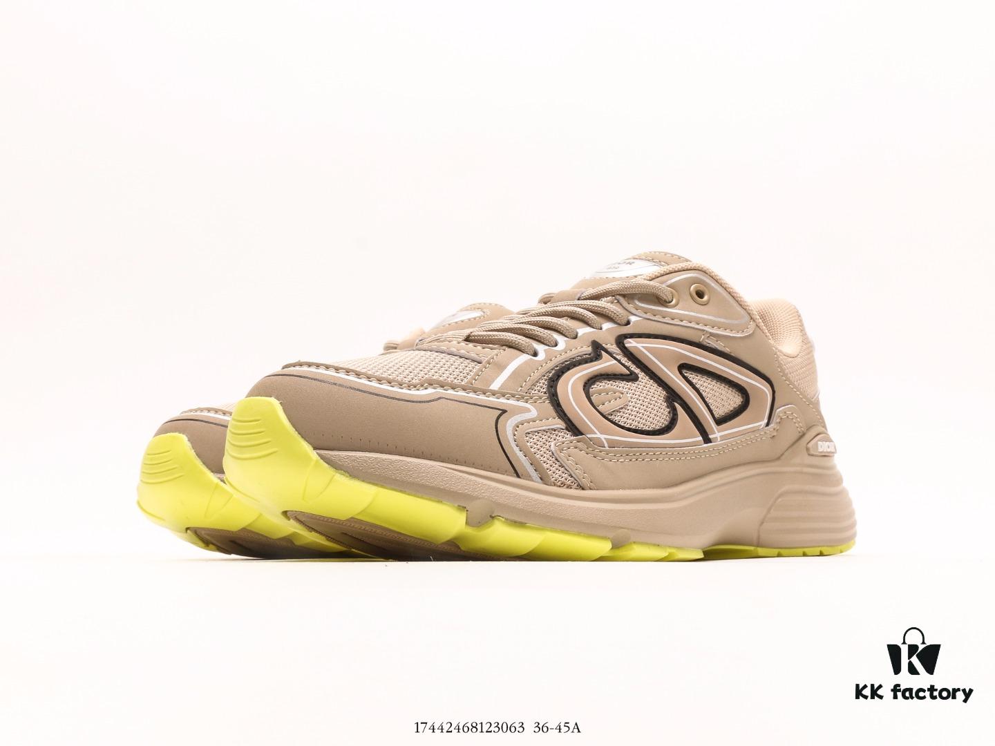 Dior Luxury Brand Showcasing High-End Elegance Dior Low-Top Sneakers Retro Versatile Casual Shoes Fashion Running Shoes Thick-Soled Daddy Shoes