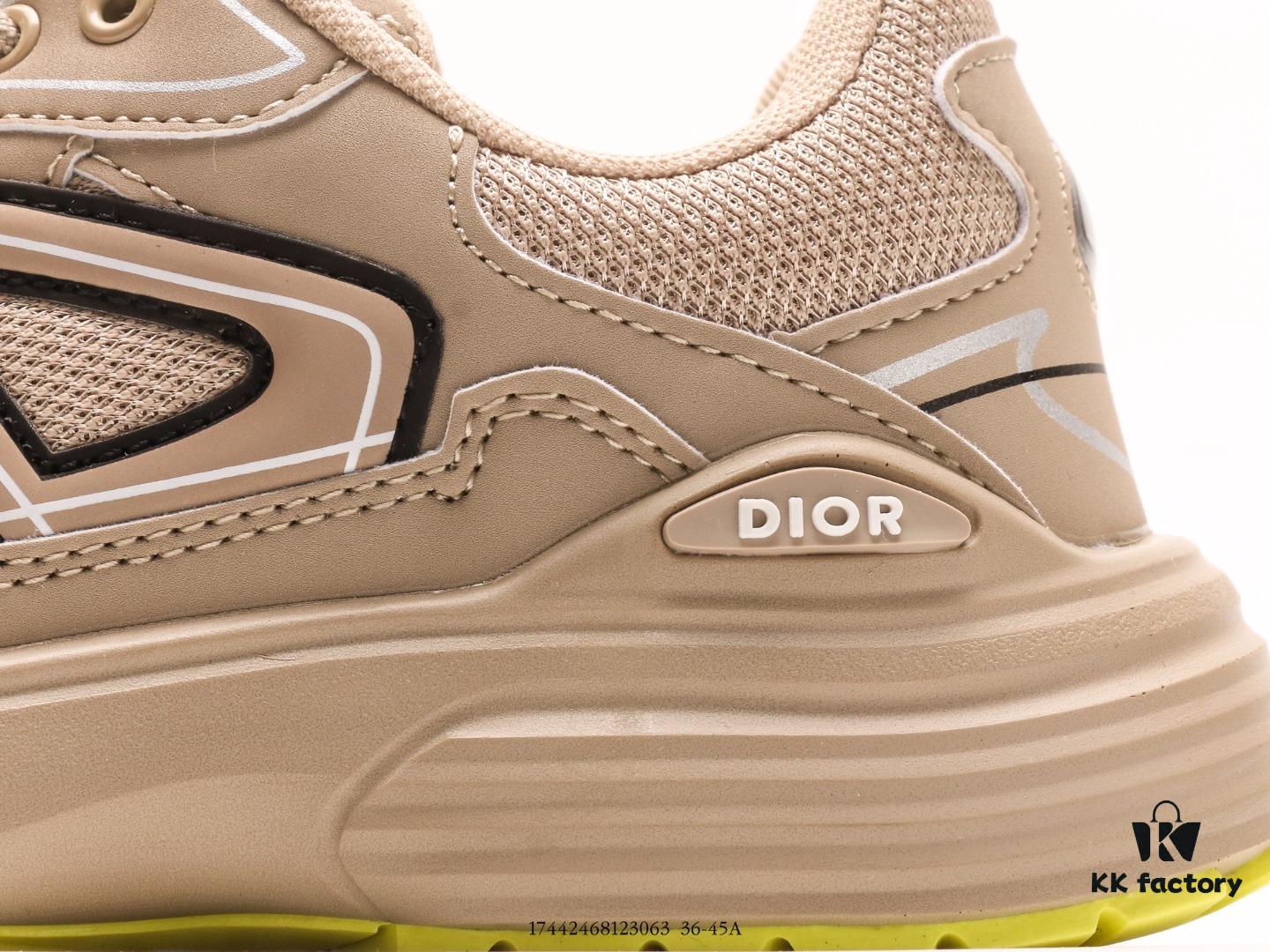 Dior Luxury Brand Showcasing High-End Elegance Dior Low-Top Sneakers Retro Versatile Casual Shoes Fashion Running Shoes Thick-Soled Daddy Shoes