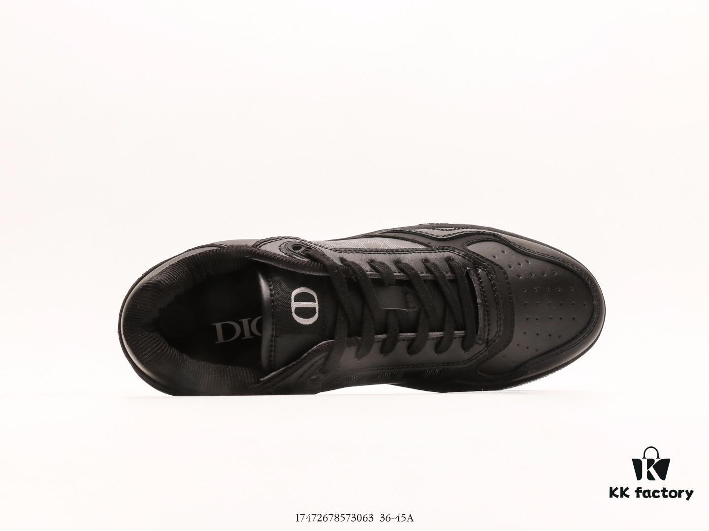 Dior B27 Oblique Galaxy High Top Sneakers, B27 Low-Cut Series Retro Genuine Leather Casual Sports Shoes