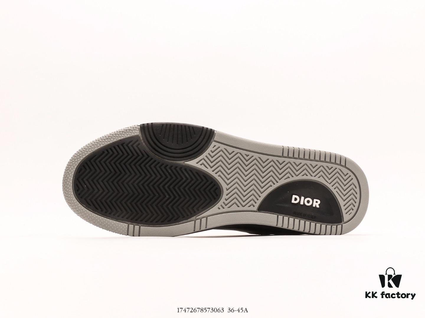 Dior B27 Oblique Galaxy High Top Sneakers, B27 Low-Cut Series Retro Genuine Leather Casual Sports Shoes