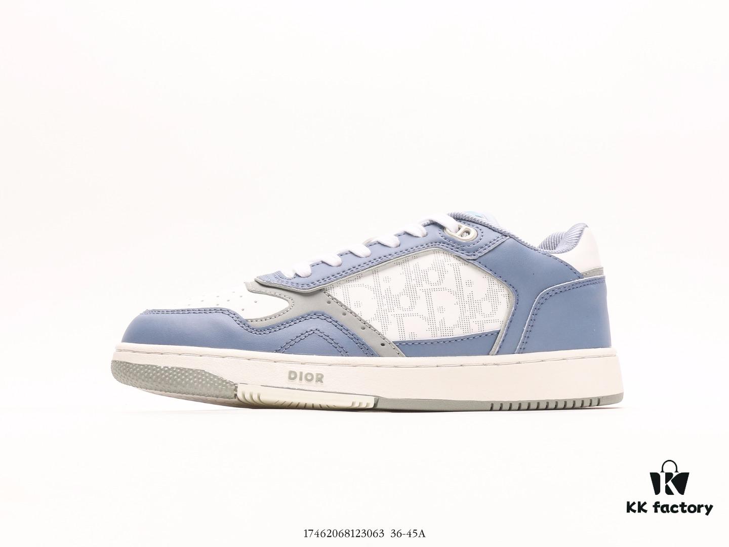 Dior B27 Oblique Galaxy High Top Sneakers, Retro Genuine Leather Casual Fashion Low-Cut Athletic and Lifestyle Shoes