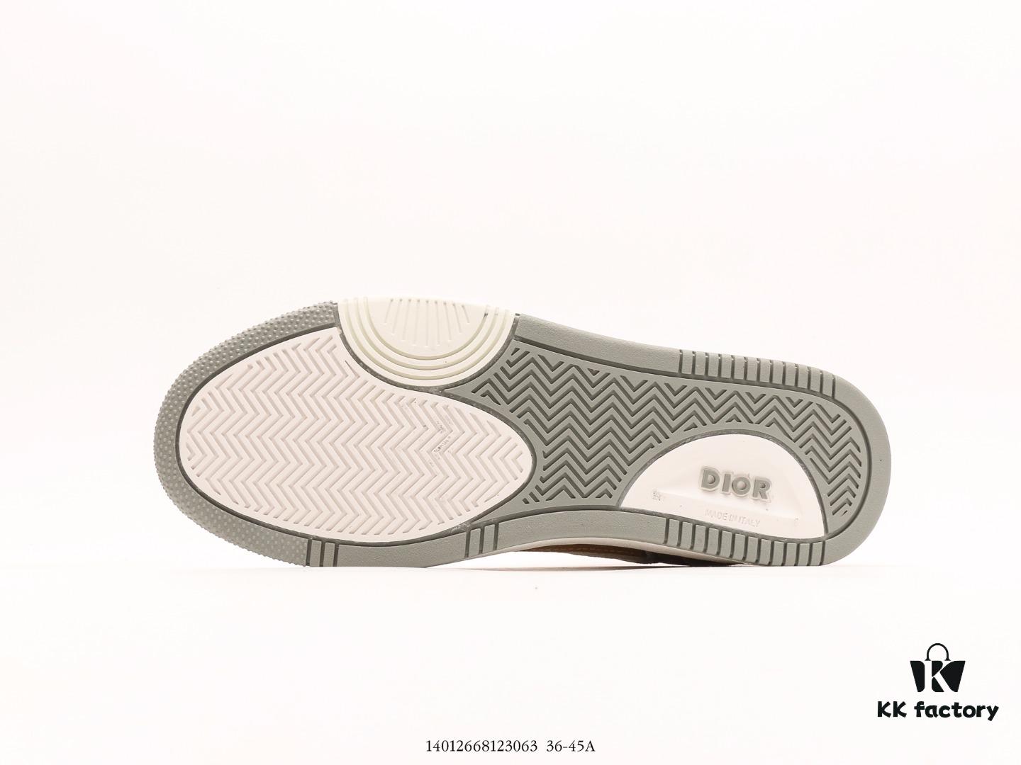 Dior B28 Oblique Galaxy Low Top Sneakers, B28 Low-Cut Series Retro Stylish Athletic Casual Shoes with Embroidered CD Double Image