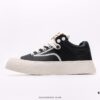 Chanel Kung Fu Panda Electric Show Style 2024 Autumn/Winter New Authentic Leather Lightweight Versatile Casual Sneakers