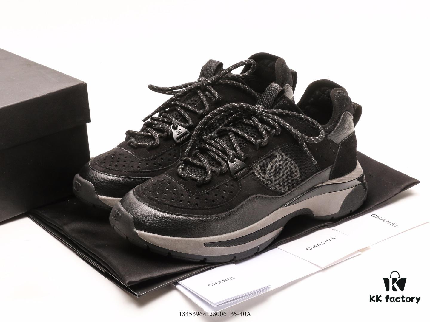 Chanel S Pre-Spring Vacation Collection Little Chanel Metal Casual Sneakers Gold Silverhorn Latest International Runway Series