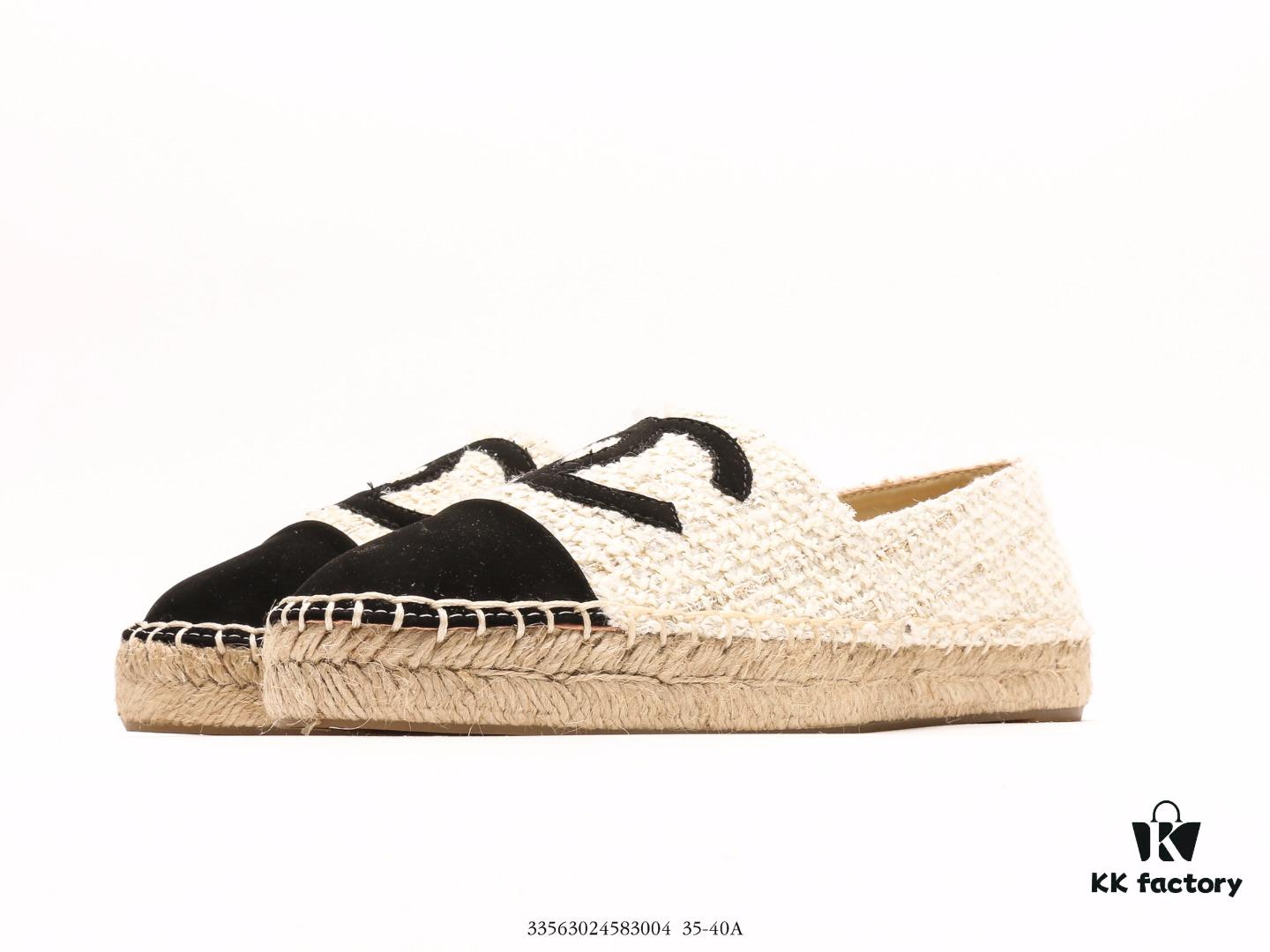 Chanel Fishing Shoes, Evergreen Style, Popular Among Influencers, Versatile for Spring and Summer, Pairs Easily with Jeans or Shorts, Molded Exactly to Original Version, 99% Authentic Restoration, Handcrafted Quality with 100-Thread Hemp Upper, Premium Imported Lambskin from Original Production Line, Soft Lamb Leather Insole, Natural Hemp Rope with Transparent Rubber Sole, Packaged Identically to Retail Store