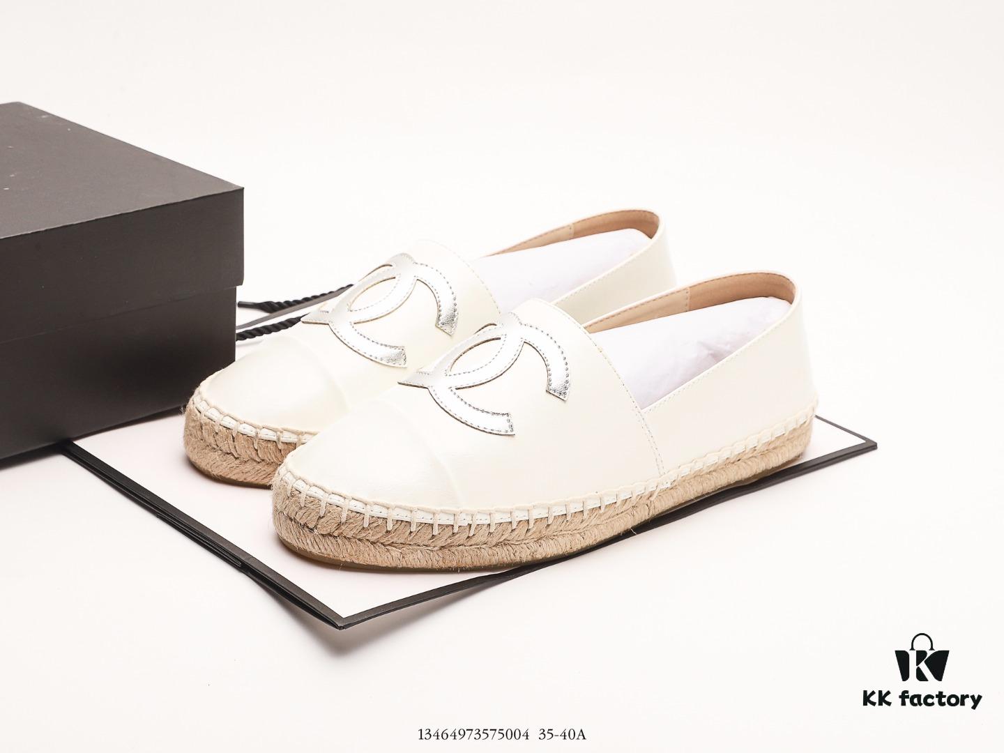 Chanel Fishing Shoes, Timeless Classic Style, Popular Influencer Item, Perfect for Spring and Summer, Pairs Easily with Jeans and Shorts, 1:1 Original Mold, 99% Authentic Accuracy, Handcrafted Quality with 100-Thread Hemp Upper, Premium Imported Lambskin Exterior and Soft Sheepskin Insole, Natural Hemp Rope with Transparent Rubber Sole, Official Counter Packaging