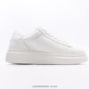 ThomWills Men's Genuine Leather White Shoes, Hidden Height Increasing Thick Sole Casual Skate Shoes (Model: G931), Same Style as Lei's