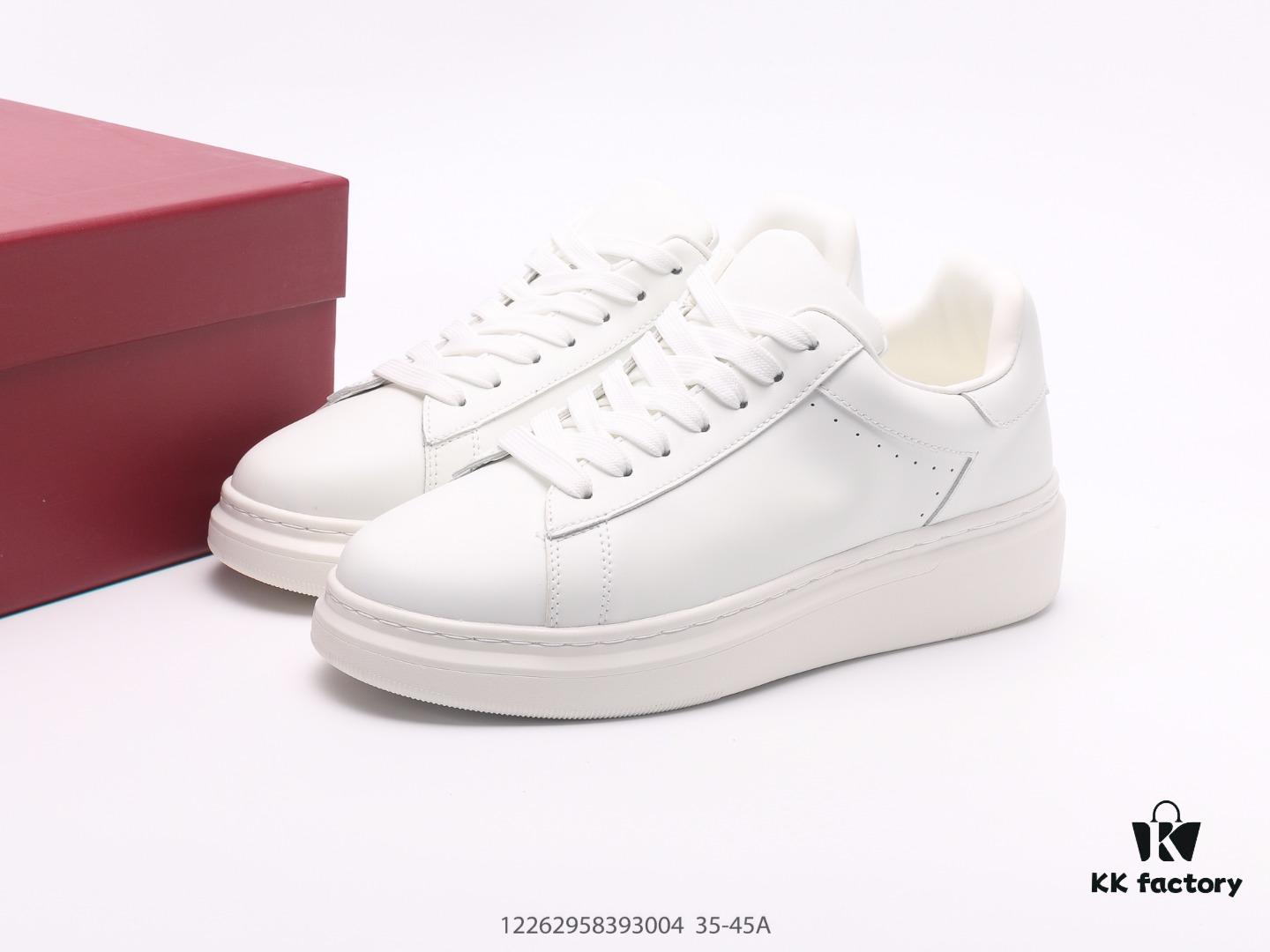 ThomWills Men's Genuine Leather White Shoes, Hidden Height Increasing Thick Sole Casual Skate Shoes (Model: G931), Same Style as Lei's