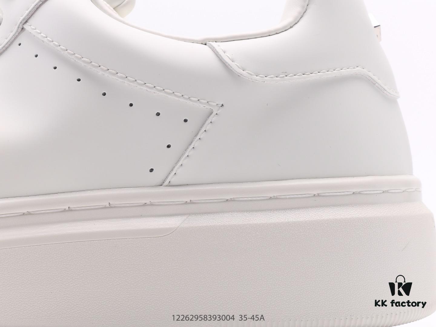 ThomWills Men's Genuine Leather White Shoes, Hidden Height Increasing Thick Sole Casual Skate Shoes (Model: G931), Same Style as Lei's