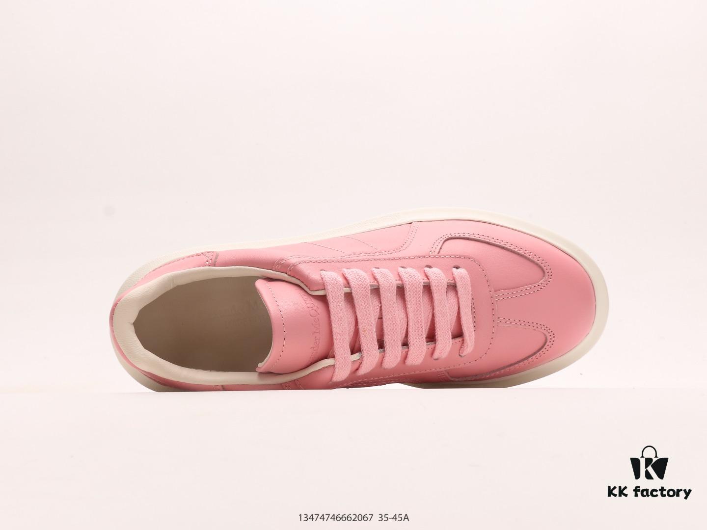 Alexander McQueen Platform Sneakers, Thick Sole White Shoes with 4.5cm Height Increase, Cushioned Insole, Excellent Rebound, Durable and Comfortable