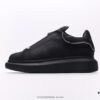 Alexander McQueen Italian Luxury Brand Sole Leather Sneakers Low-top Fashion Thick-soled Casual White Shoes