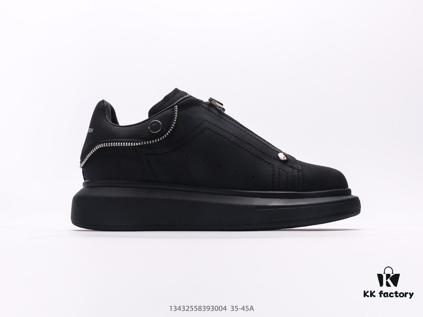 Alexander McQueen Italian Luxury Brand Sole Leather Sneakers Low-top Fashion Thick-soled Casual White Shoes
