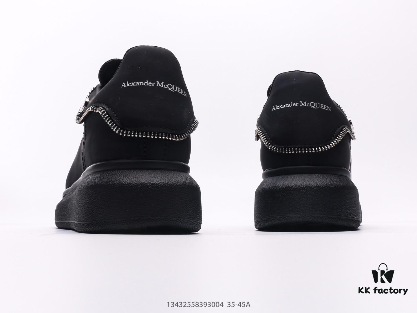 Alexander McQueen Italian Luxury Brand Sole Leather Sneakers Low-top Fashion Thick-soled Casual White Shoes