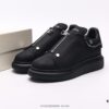 Alexander McQueen Italian Luxury Brand Sole Leather Sneakers Low-top Fashion Thick-soled Casual White Shoes