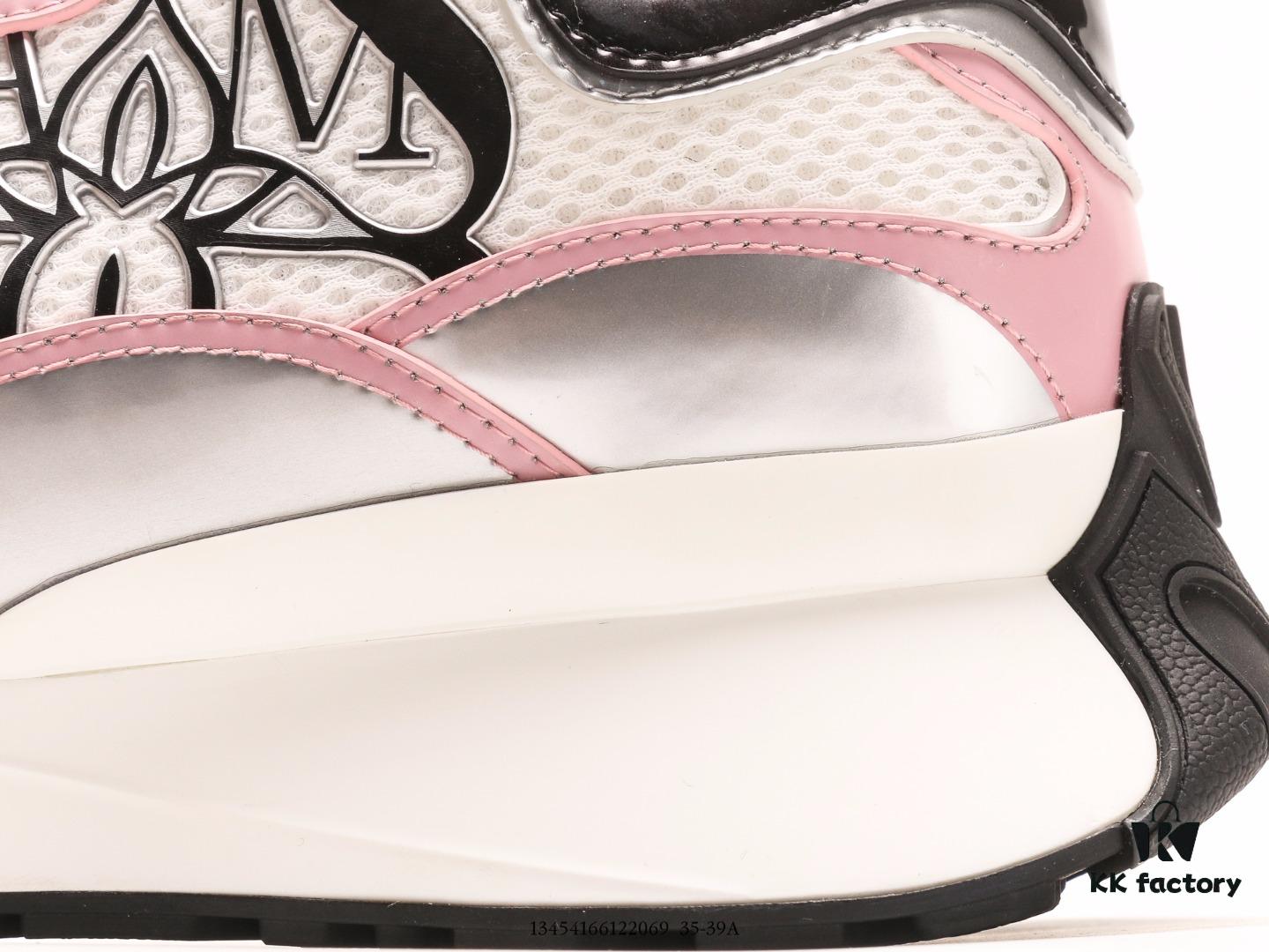 Alexander McQueen Italian Luxury Brand Sole Leather Sneakers Low-top Fashion Platform Casual White Shoes