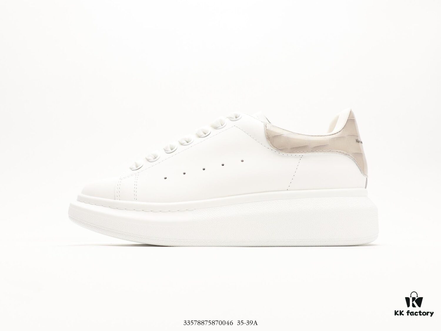 Alexander McQueen Platform Sneakers Thick Sole White Shoes