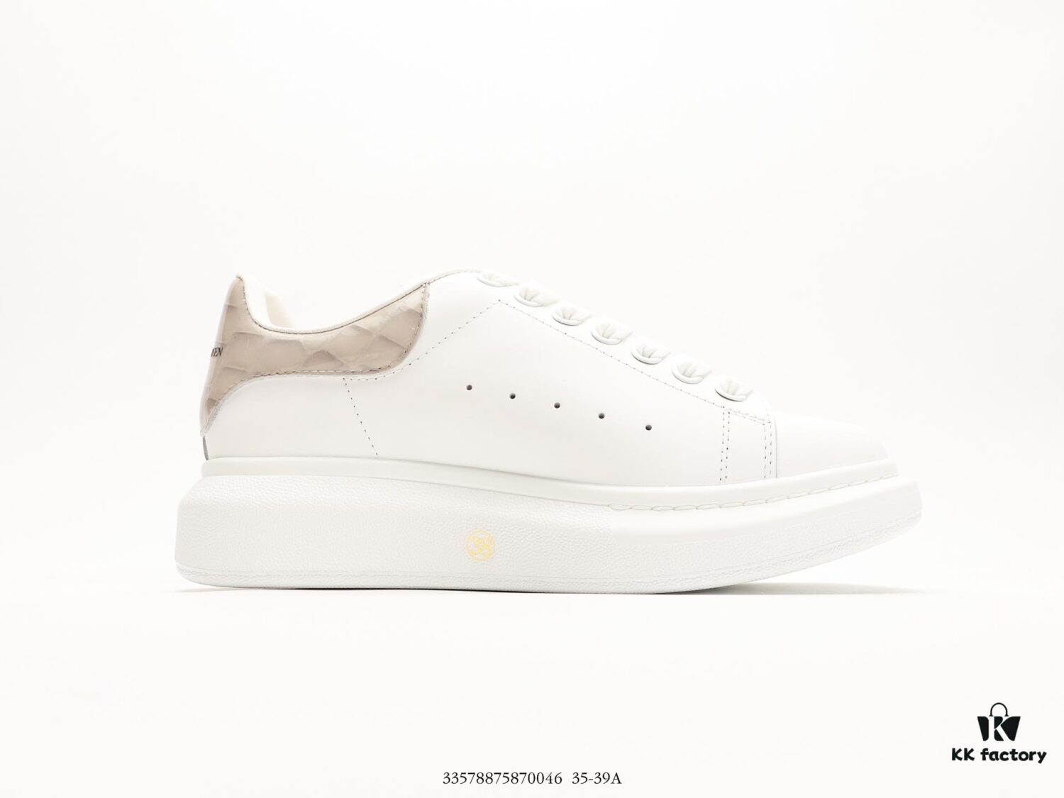 Alexander McQueen Platform Sneakers Thick Sole White Shoes