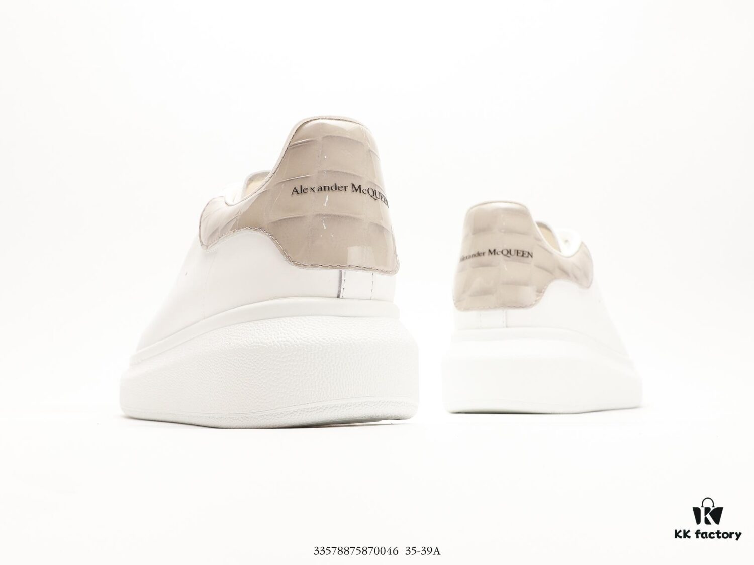 Alexander McQueen Platform Sneakers Thick Sole White Shoes