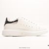 Alexander McQueen Sole Leather Sneakers, Low-Top Fashion Thick-Soled Casual White Shoes