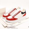 Alexander McQueen Oversized Sneakers, Low-top Fashion Thick-soled Casual White Leather Sneakers