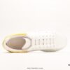Alexander McQueen Sole Leather Sneakers, Low-top Fashion Thick-soled Casual White Sneakers