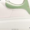 Alexander McQueen Sole Leather Sneakers, Low-top Fashion Platform Casual White Sneakers