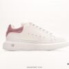 Alexander McQueen Italian Luxury Brand Sole Leather Sneakers Low-top Fashion Platform Casual White Shoes