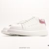 Alexander McQueen Italian Luxury Brand Sole Leather Sneakers Low-top Fashion Platform Casual White Shoes
