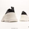 Alexander McQueen Alexander Wang Lace-Up Leather Canvas Shoes 2022 Spring Collection Premiere