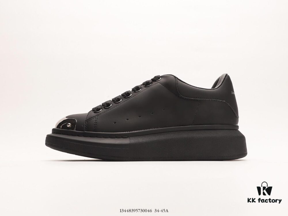 Alexander McQueen Italian Luxury Brand Sole Leather Sneakers Low-top Fashion Thick-soled Casual White Shoes